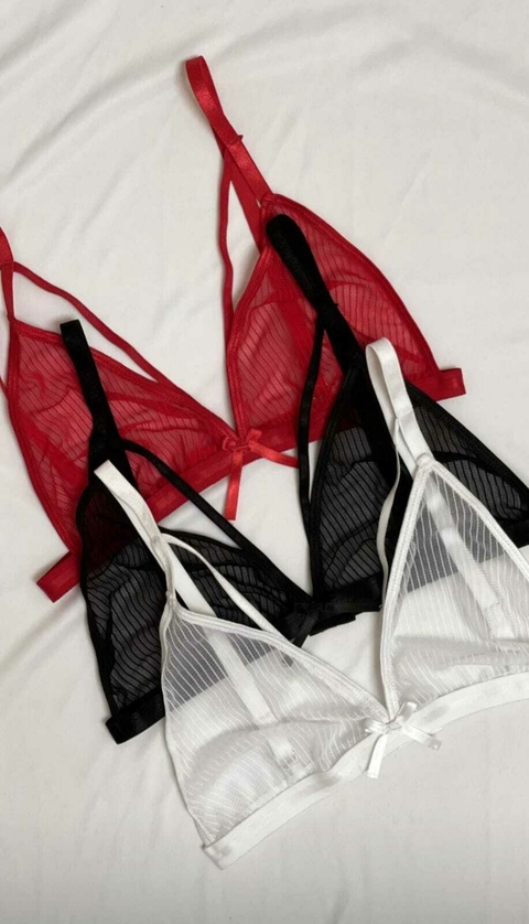 Conjunto rayado transparente