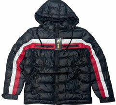 Campera Puffer con Detalles Racing