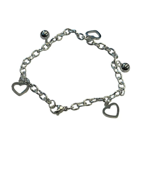 PULSERA CON DIJES CORAZONES