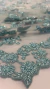 TECIDO RENDA BORDADO VERDE TIFANY - comprar online