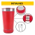 Copo Térmico Som Led Bluetooth e Tampa com Abridor 420ML(PERSONALIZADO)Vermelho - loja online