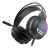 Fone + Microfone Headset Gamer Evolut Lesh EG-306 RGB Rainbow - Preto