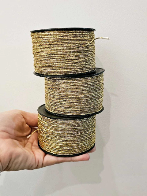 COLA DE RATA LUREX DORADO X100 METROS