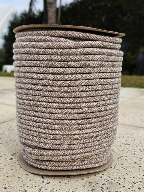 CORDON DE ALGODON PREMIUM JASPEADO CRUDO/VISON - comprar online