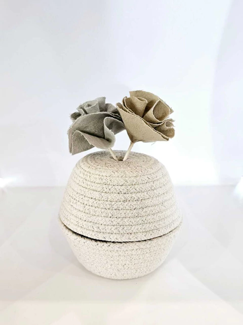 PORTA DIFUSOR CON FLORES