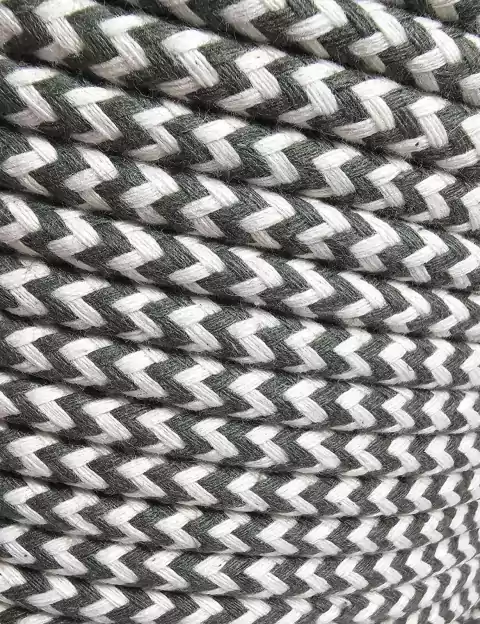 CORDON DE ALGODON PREMIUM ZIG ZAG VERDE - comprar online