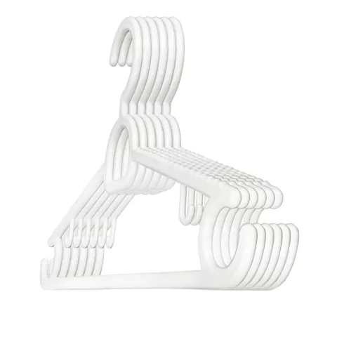 Cabide de Roupa Atacado Adulto - Eco Branco Reforçado em Plástico - Antideslizante - comprar online