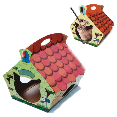 CASITA CARTON 38x43 GATO - comprar online