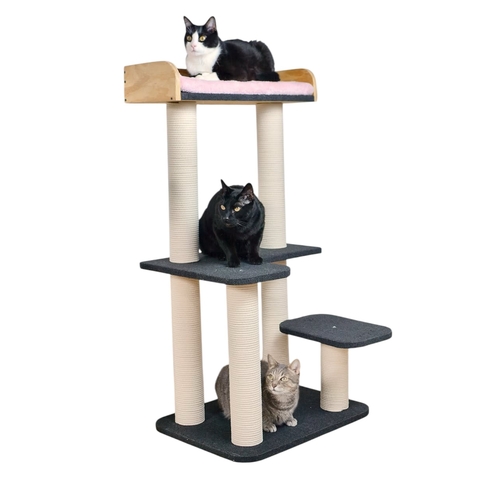 MUEBLE 3 PISOS-CAMA-ALFOMBRA Y RASCADOR GATO - comprar online