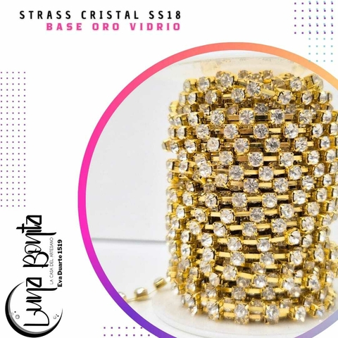 Strass Cristal SS18 de Vidrio - comprar online