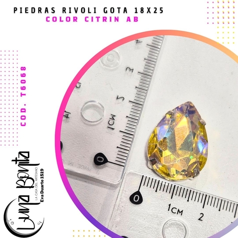 Piedra Rivoli Gota 18x25MM - comprar online
