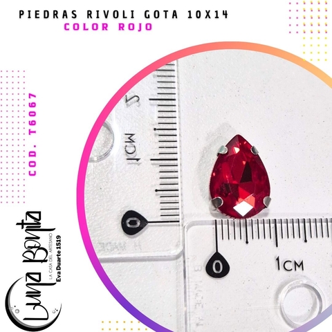 Piedra Rivoli Gota 10x14MM