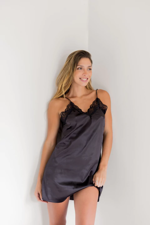 CAMISOLIN AMELIE NEGRO - comprar online