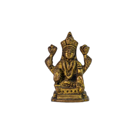 Mini Estátua da Deusa Lakshmi em Metal - comprar online