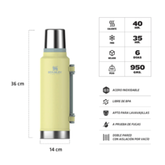 Termo Stanley Clásico 1.4 Lts. Asa Plegable