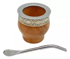 Mate Imperial De Algarrobo + Bombilla Pico De Loro en internet