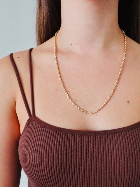 Colar Corrente Cordão Baiano - Folheado - comprar online