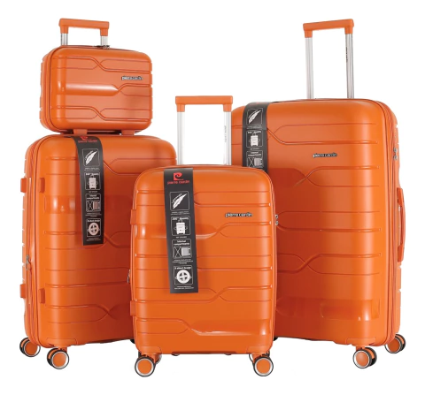 Pierre Cardin Set X3 Valijas Viaje + Beauty Pc4029 Naranja