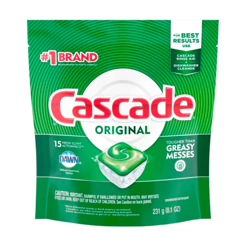 Cascade Original Actionpac Detergente Para Lavavajillas X 15 - comprar online