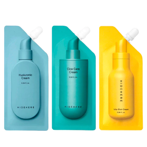 Hidehere Kit Hyaluronic Cream + Cica Care Cream + Vita Cream