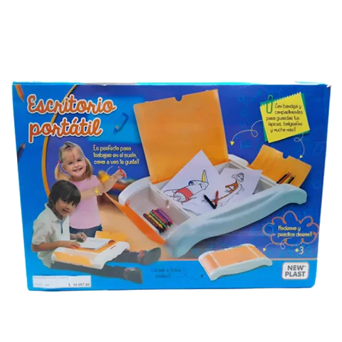 Escritorio Portatil Infantil Escolar New Plast +3 Años