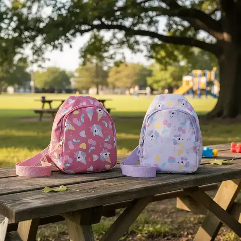 Bandolera infantil con diseño de unicornio