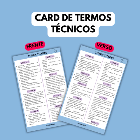 CARD DE TERMOS TÉCNICOS