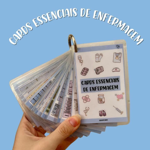 CARDS ESSENCIAIS DE ENFERMAGEM + ACESSO A ÁREA DE MEMBROS COM + DE 20 RESUMOS DIGITAIS! - comprar online