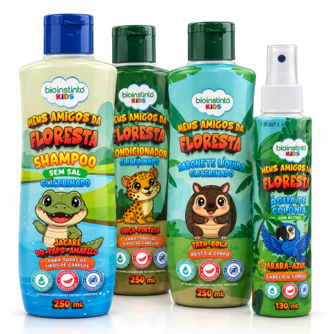 KIT CAPILAR INFANTIL MEUS AMIGOS DA FLORESTA BIO INSTINTO