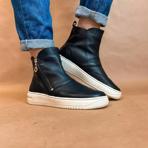 Tênis botinha zíper lateral - comprar online