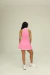 VESTIDO GOLA LISTRA ROSA - comprar online