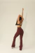 CALÇA LEGGING FLARE CÓS V BROWN - comprar online
