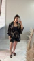 CONJUNTO ISIS VISCOLYNHO SHORTS - (PRETO FLORIDO) - comprar online