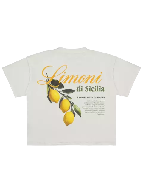 LIMONI DI SICILIA OFF | camiseta oversized boxy off-white - comprar online