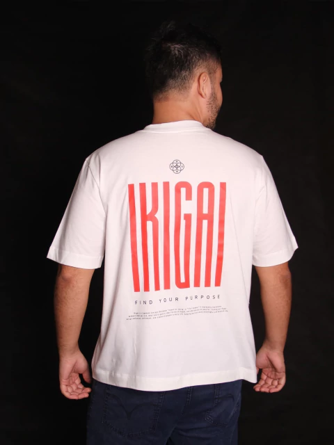 IKIGAI OFF | camiseta oversized boxy off-white - comprar online