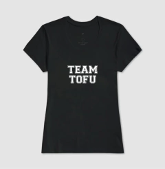 Camiseta Feminina Team Tofu - Frase Branca - comprar online