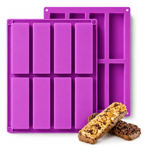 Molde Silicona Barras Rectangulares Cereal Chocolate Jabon