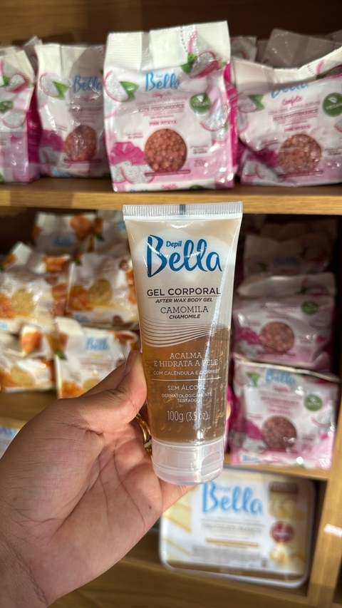 GEL CORPORAL DEPIL BELLA CAMOMILA CALÊNDULA E CONFREI 100g