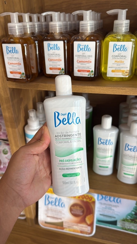 Depil Bella Loção Pré-Depilação Adstringente Hortelã (1/300ml/500ml)