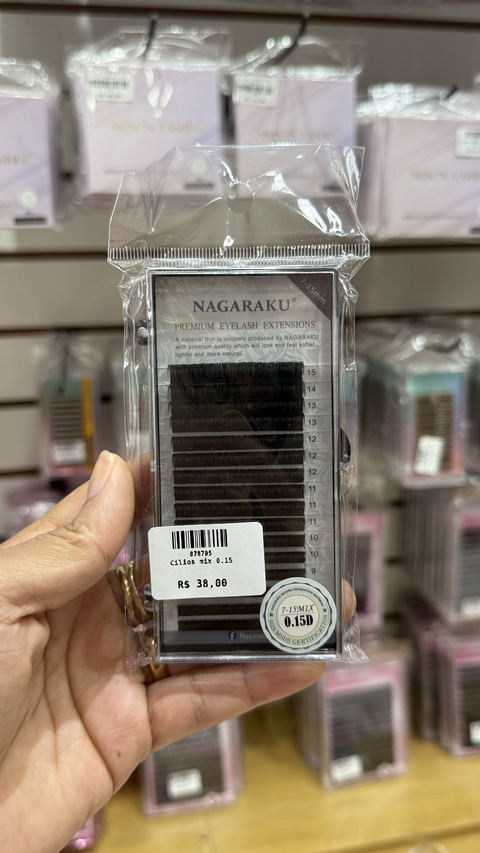 Cílios 0.15 D nagaraku fio a fio