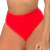 Calcinha Hot Pants Vermelho Texturizado