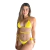 Biquini Cortininha Amarelo Liso Calcinha lacinho - Rafa Brasil