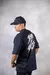 Oversized Born of God Preta Estampada - loja online