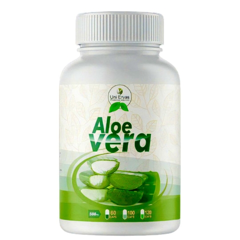 Suplemento Alimentar Aloe Vera - 500mg - 60 Cápsulas