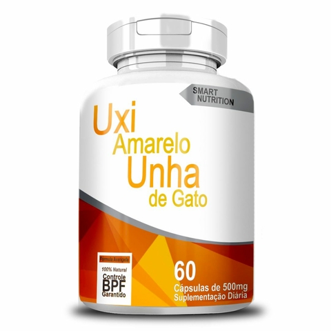 Uxi Amarelo e Unha de Gato – 60 Cápsulas de 500mg - 4E