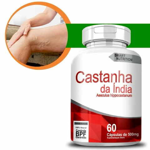 Castanha Da Índia 500mg - 60 Cápsulas - 4 Elementos