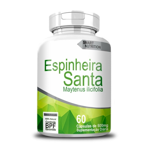 Espinheira Santa 500mg – 60 Cápsulas | Suplemento Natural 4E