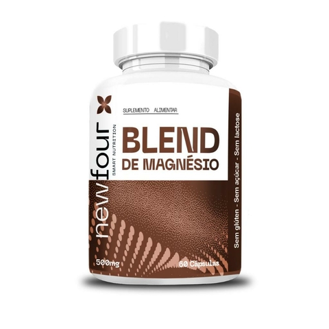 Blend de Magnésio 500mg – 60 Cápsulas | Bisglicinato, Malato e L-Treonina | Suplemento Mineral – Sem Glúten, Açúcar e Lactose - comprar online
