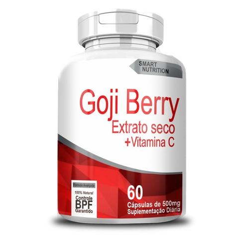 Goji Berry Extrato Seco + Vitamina C – 60 Cápsulas de 500mg