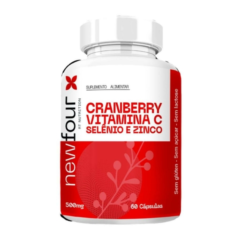Cranberry + Vit. C + Selênio e Zinco - 500mg - 60 Cápsulas